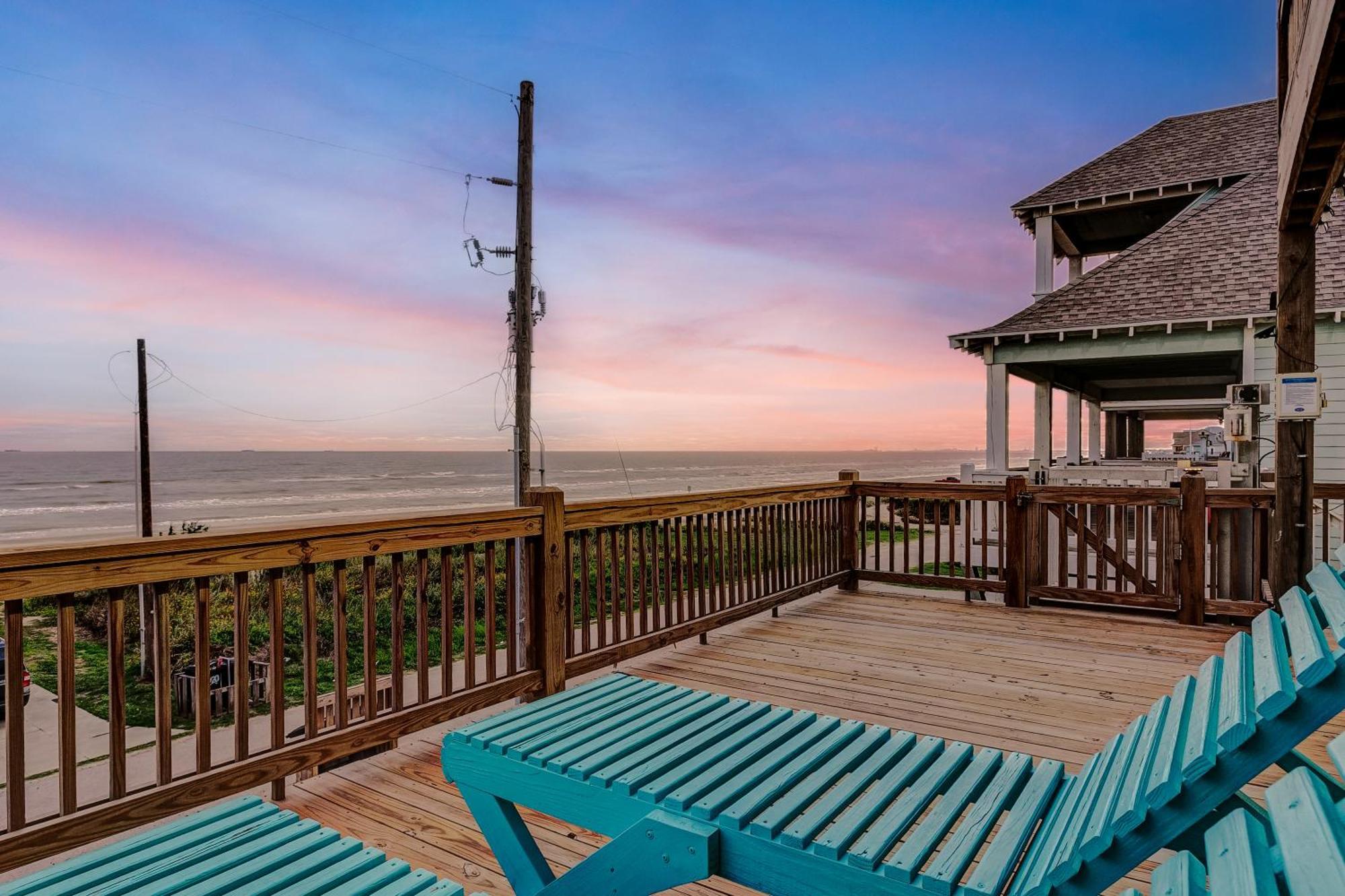 Beachfront - Hot Tub - Bbq - 14 Guests Bolivar Peninsula Exterior foto
