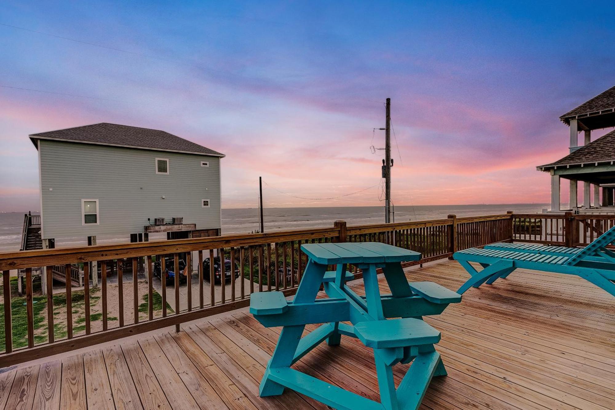 Beachfront - Hot Tub - Bbq - 14 Guests Bolivar Peninsula Exterior foto